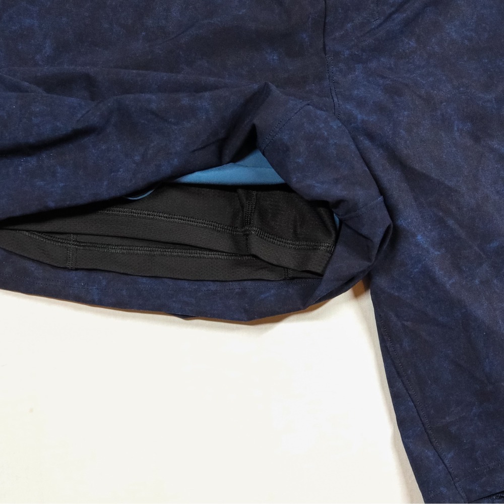 Lululemon Pace Breaker Lined Shorts Mens XL Navy Black Diamond Dye 9" M7ADJS - Picture 6 of 12